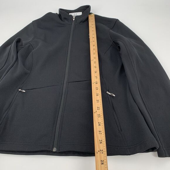 Spyder Full Zip Core Sweater Size Extra Large Womens Solid Black Knit Winter XL - Picture 10 of 10